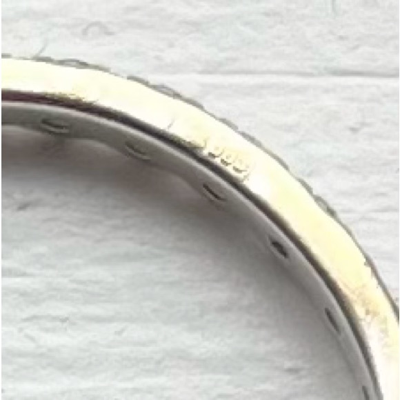 Solid white gold ring - Picture 4 of 4